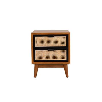Adam rattan bed side table