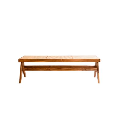 carly rattan bench