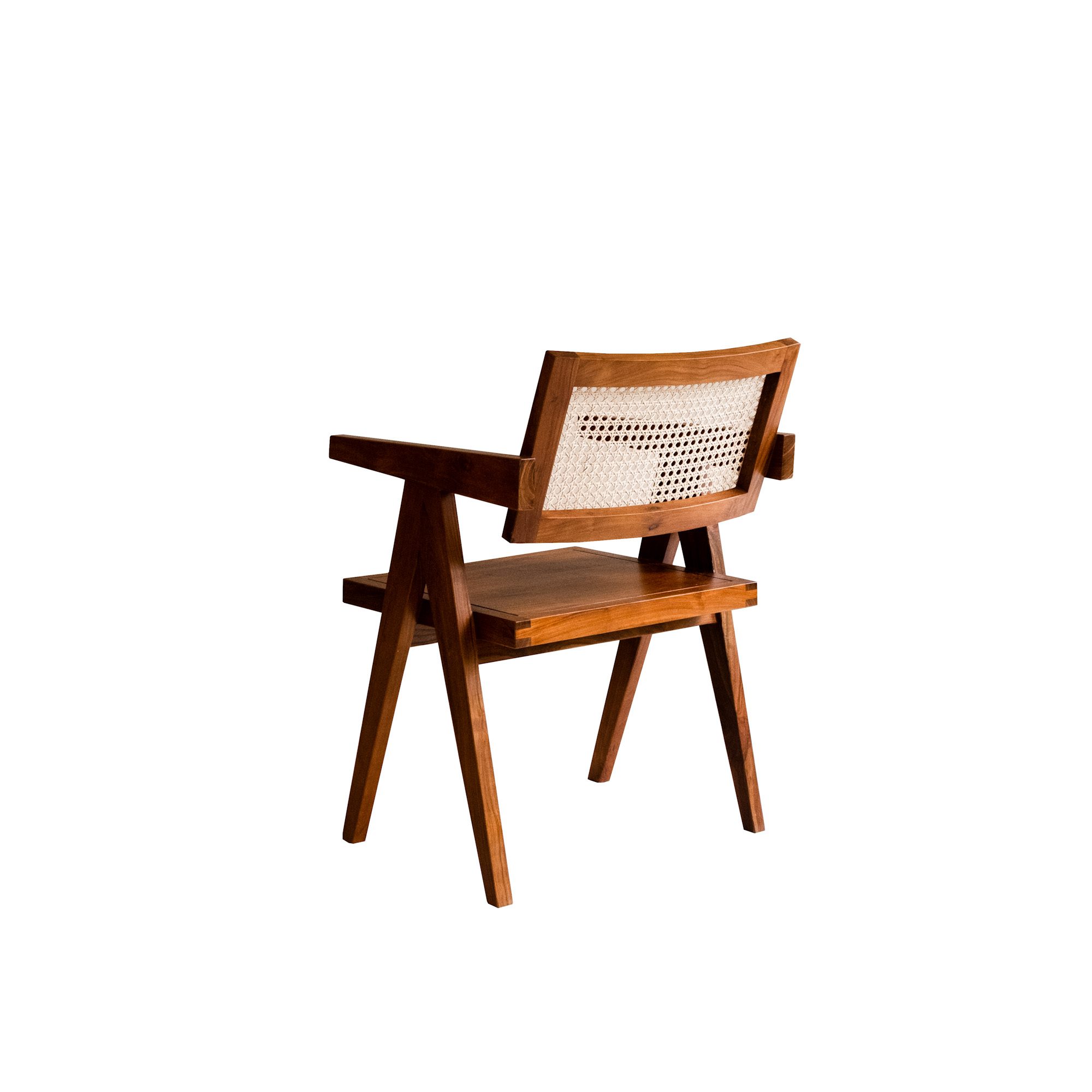 teakwood briel dining chair rear view