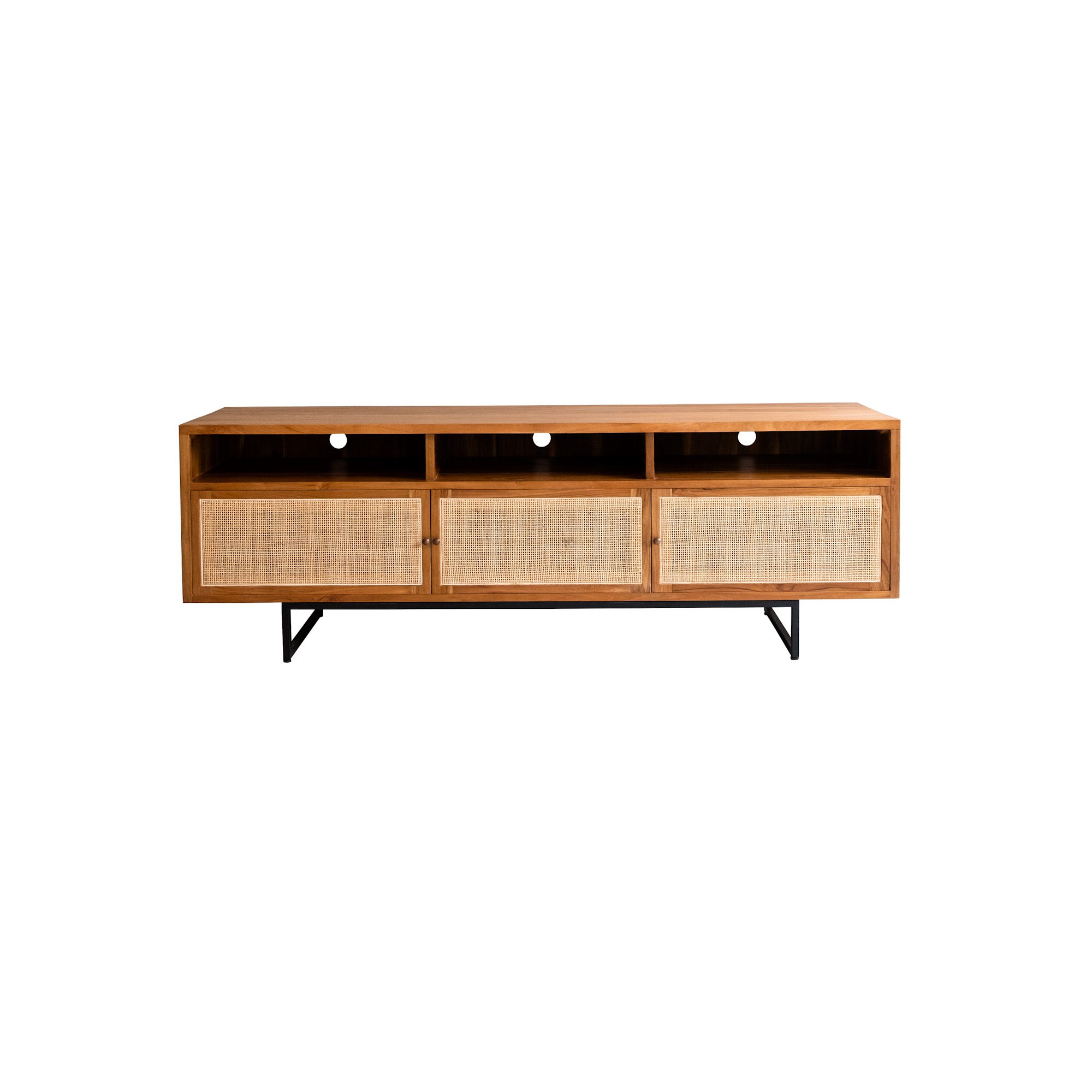 wooden tv console