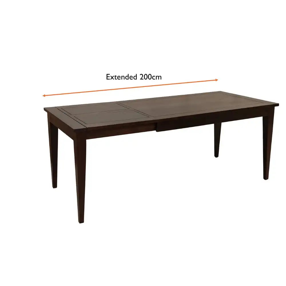 teak extendable dining table devyn