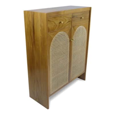 natural rattan shoe cabinet mika