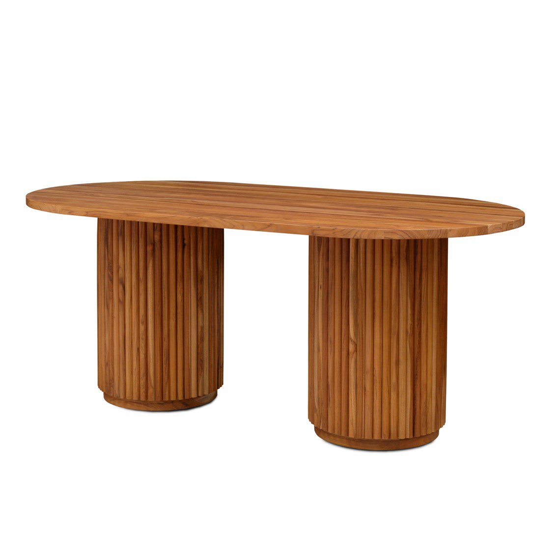 DSC_4869 edited fluted dining table with wooden top teak wood