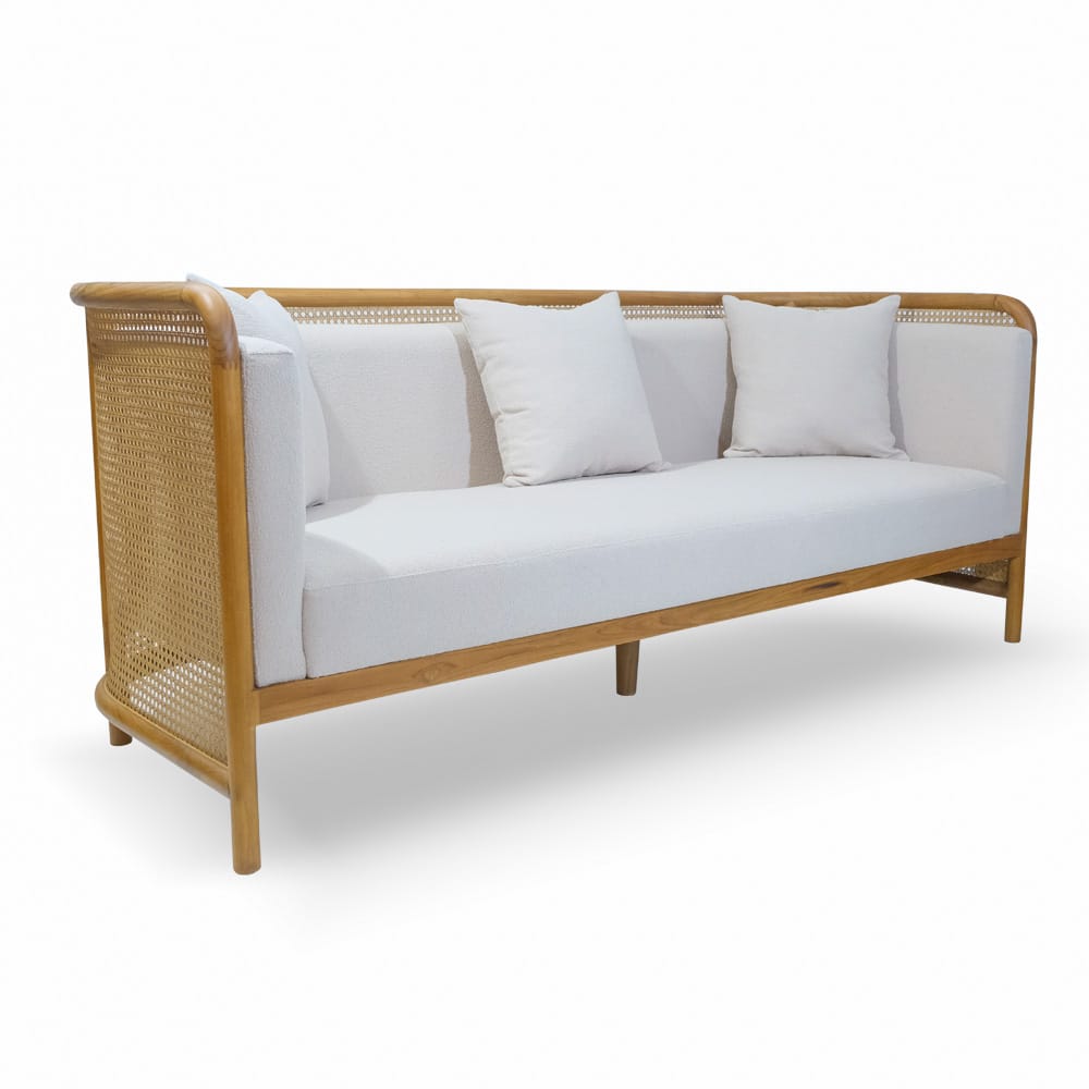 rattan frame 3 seater rattan sofa gaius