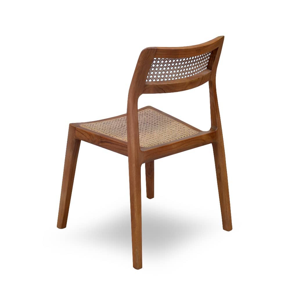 teak wood dining chair natural martin