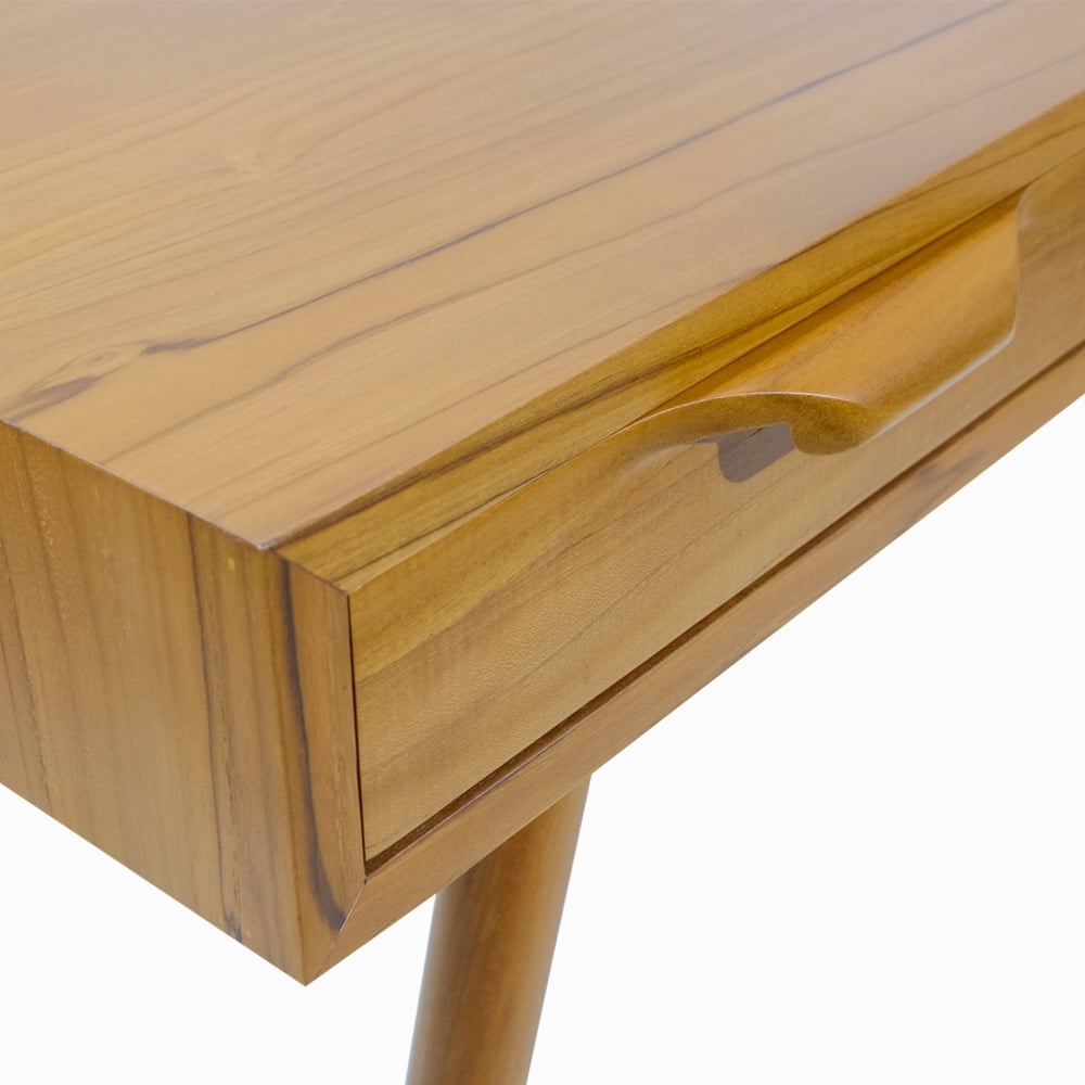 teak wood console table natural velyn
