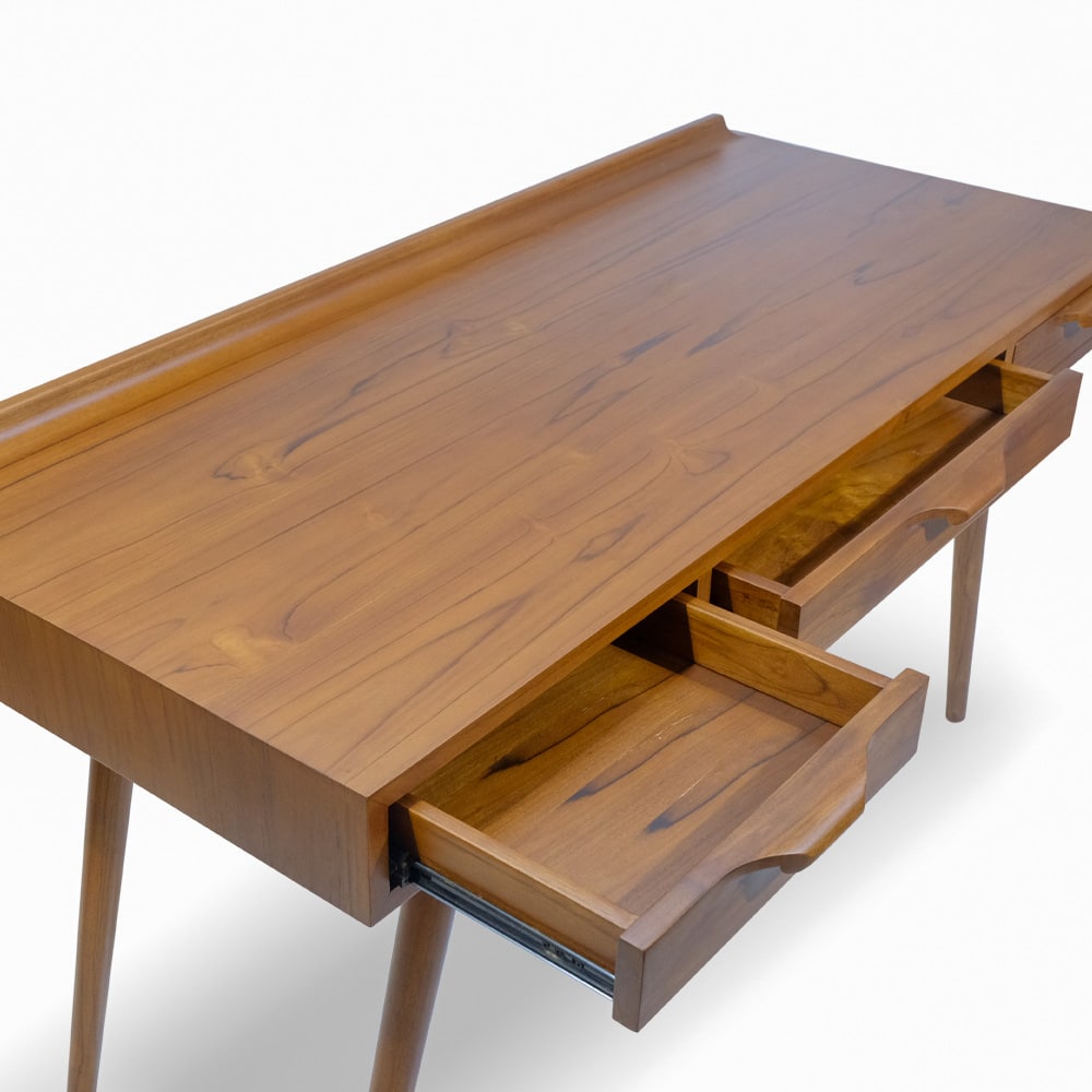 teak wood study table walnut velyn